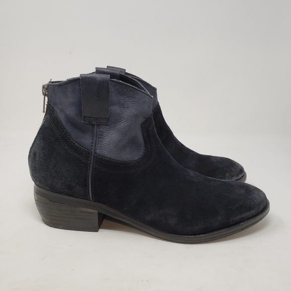 Steve Madden Midnite Ankle Bootie Blue Suede size 9 - Picture 4 of 9